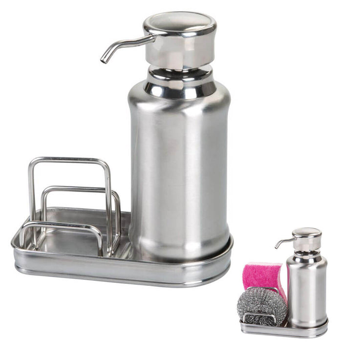 Pump Caddy York Ergo Soap & Scrubby Center Brushed