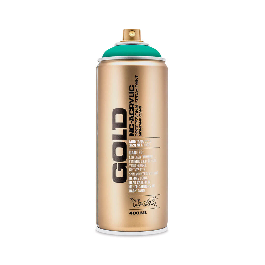 Montana Gold Acrylic Spray Paint 400ml Active Cyan