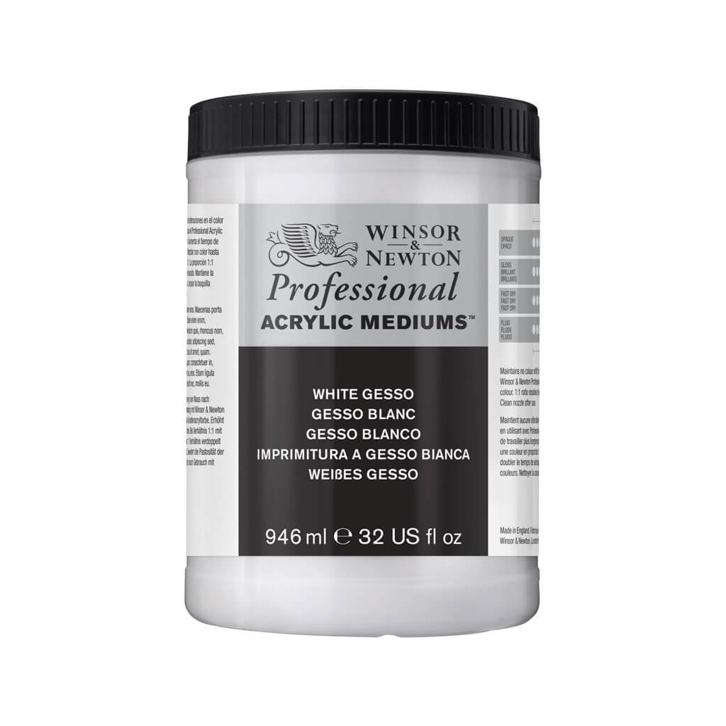 Winsor &amp; Newton Acrylic White Gesso 1L