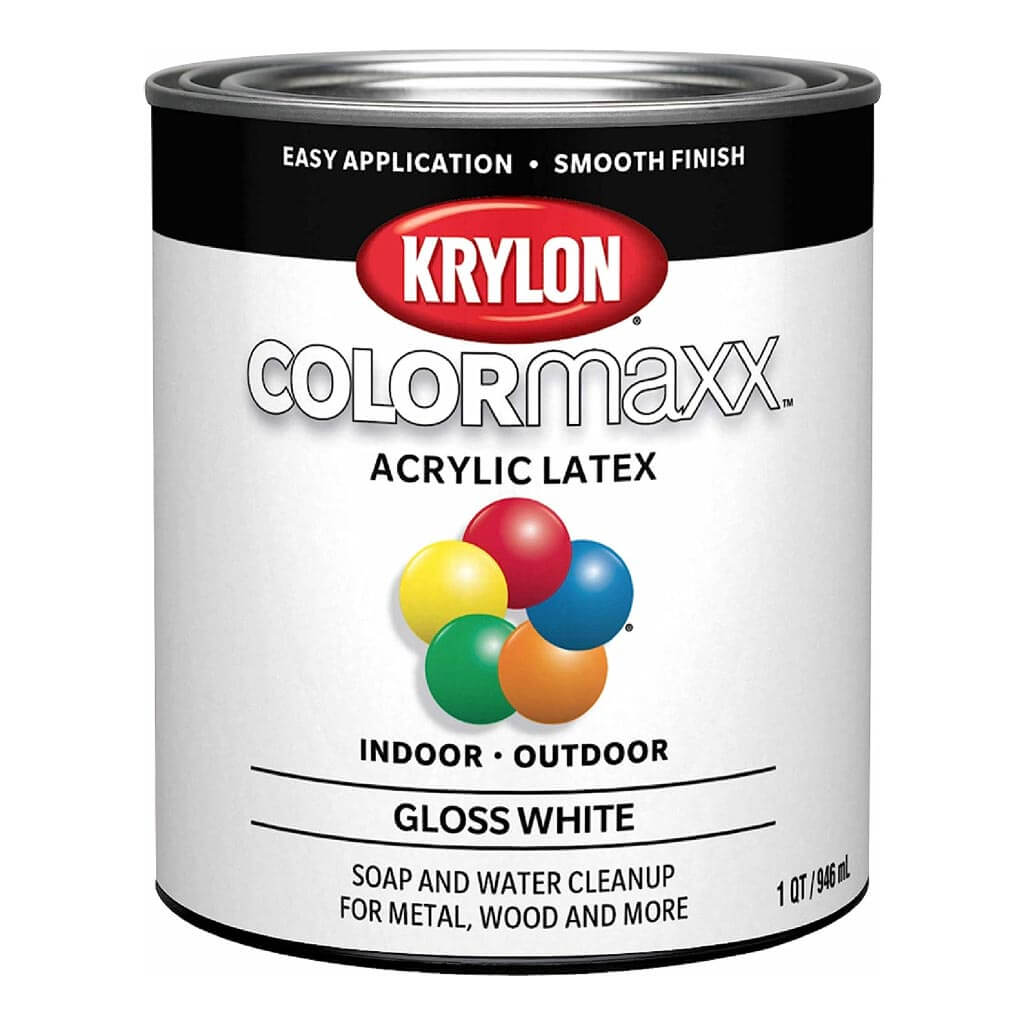 Colormaxx Exterior Paint Satin White 8oz