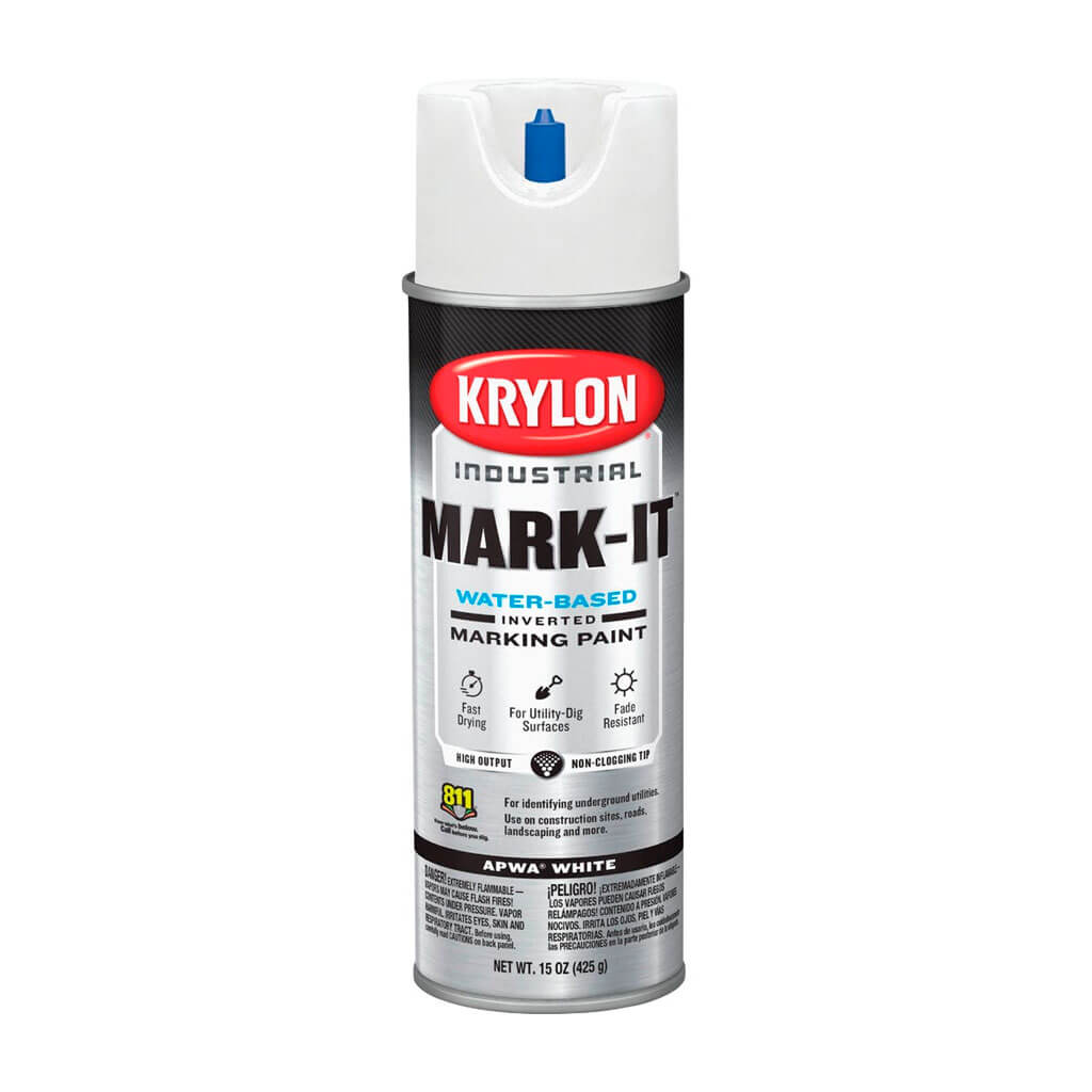 Mark-It Water Based Inverted Marking Paint APWA Brilliant White