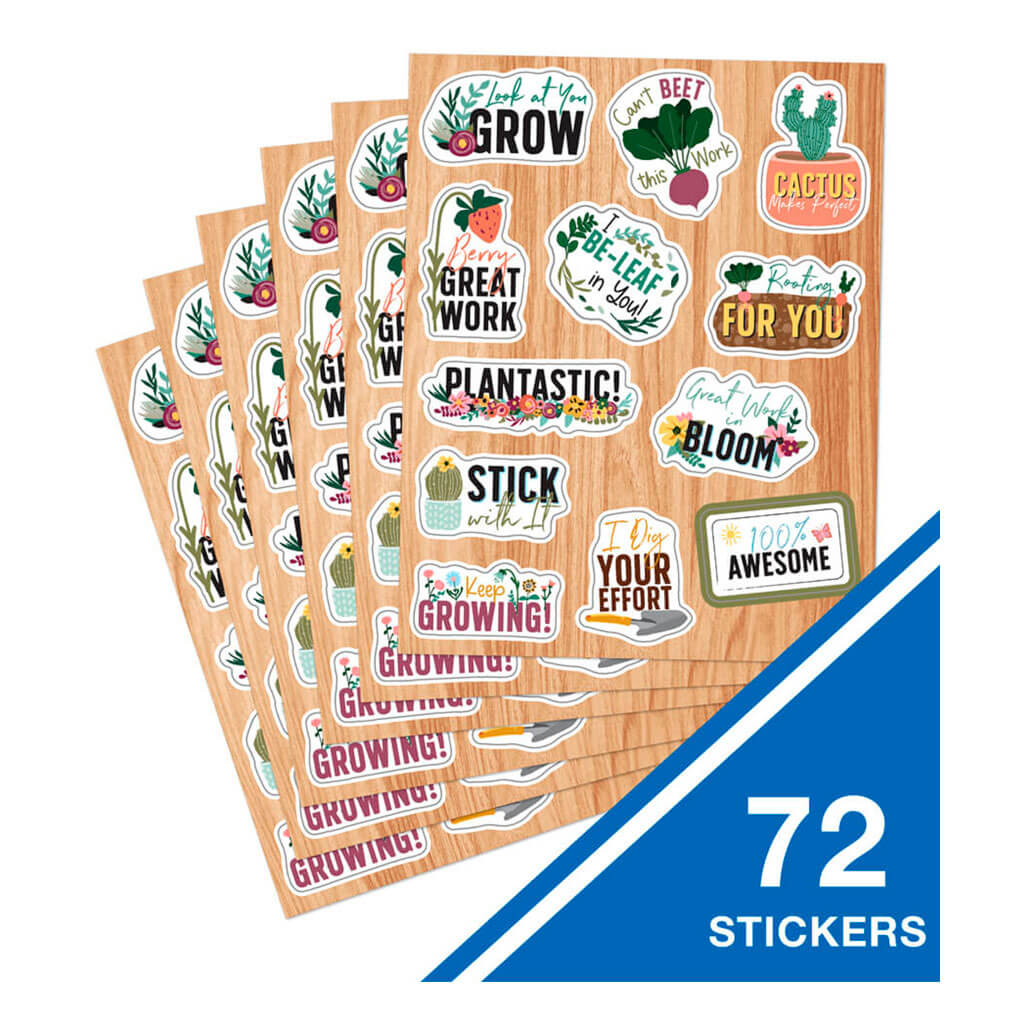 Grow Together Motivational Shape Stickers