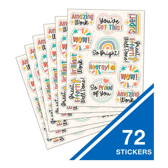 We Belong Motivational Shape Stickers