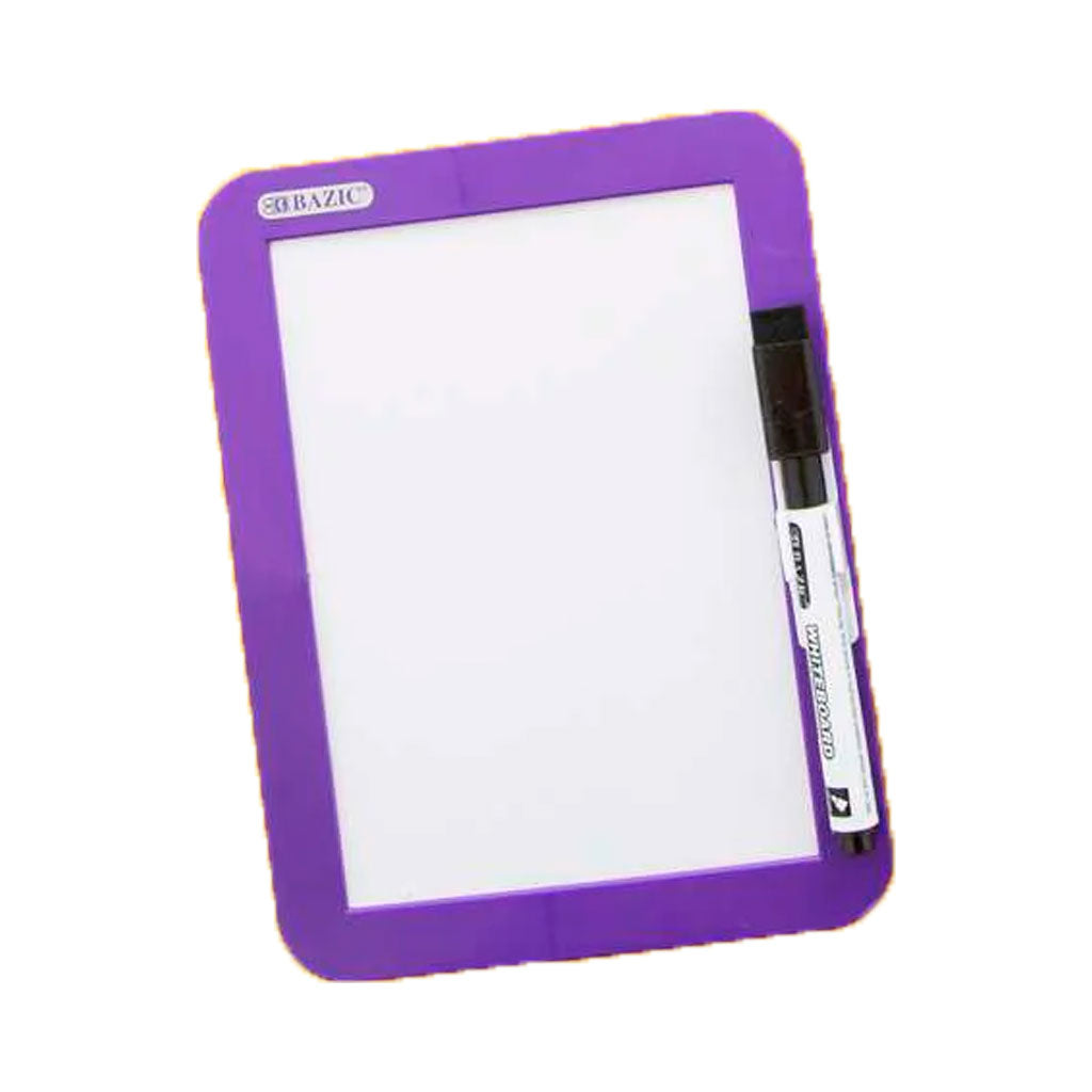 Bazic Locker Magnetic Dry Erase Board with Marker 5in x 7in