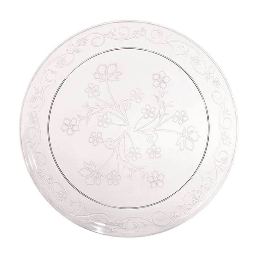 D&#39;Vine Clear Plate 10in, 20ct