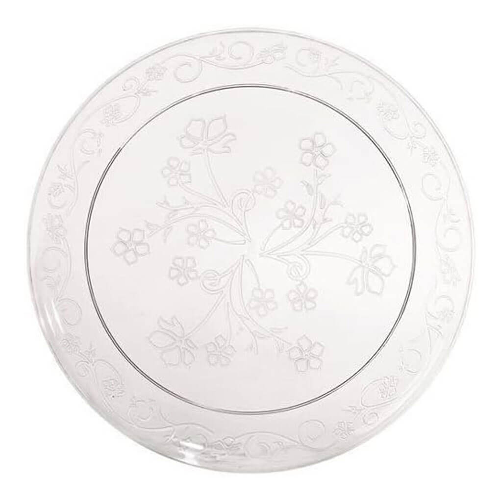 D&#39;Vine Clear Plate 9in, 20ct