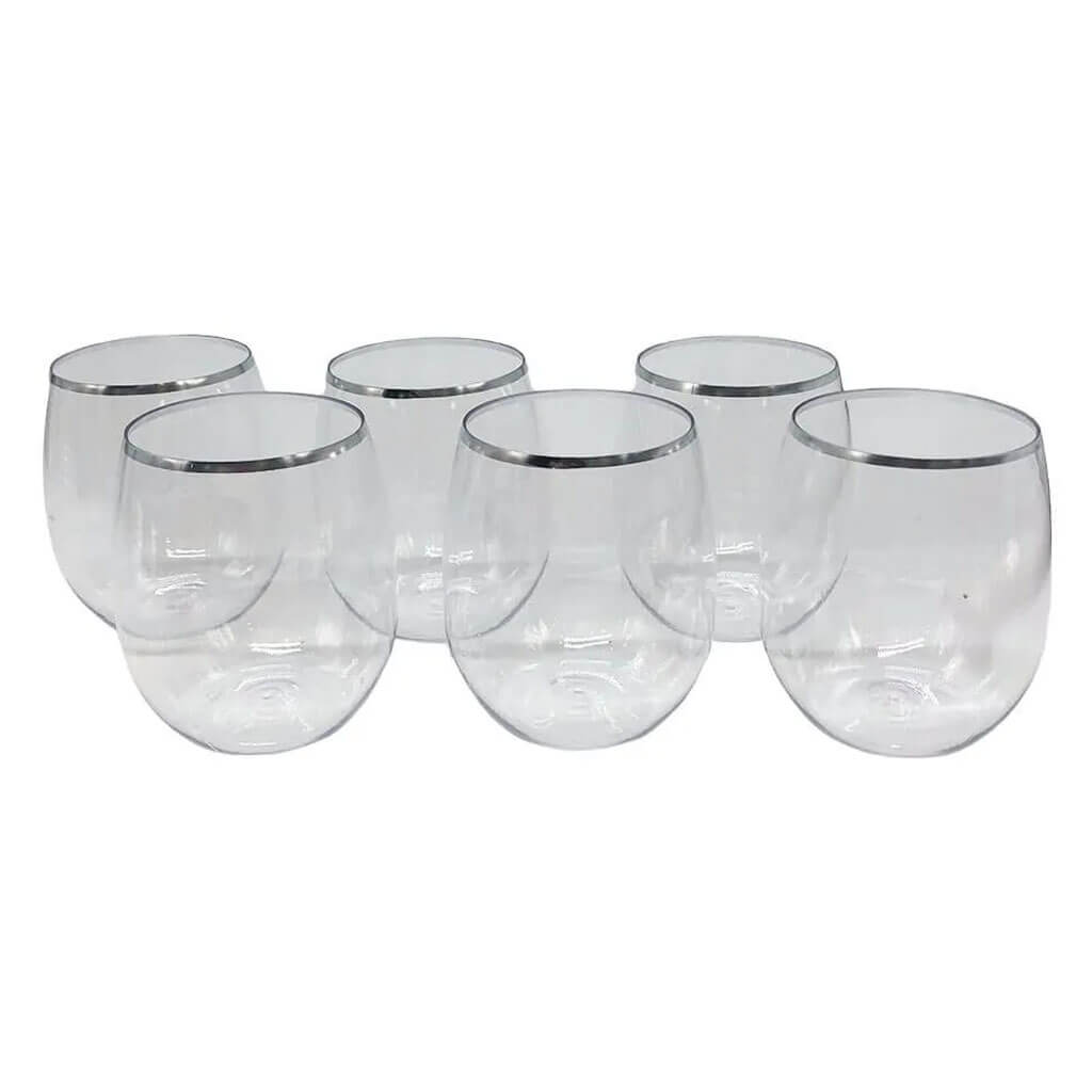 Lillian Stemless Clear Tumbler 12oz, 6ct