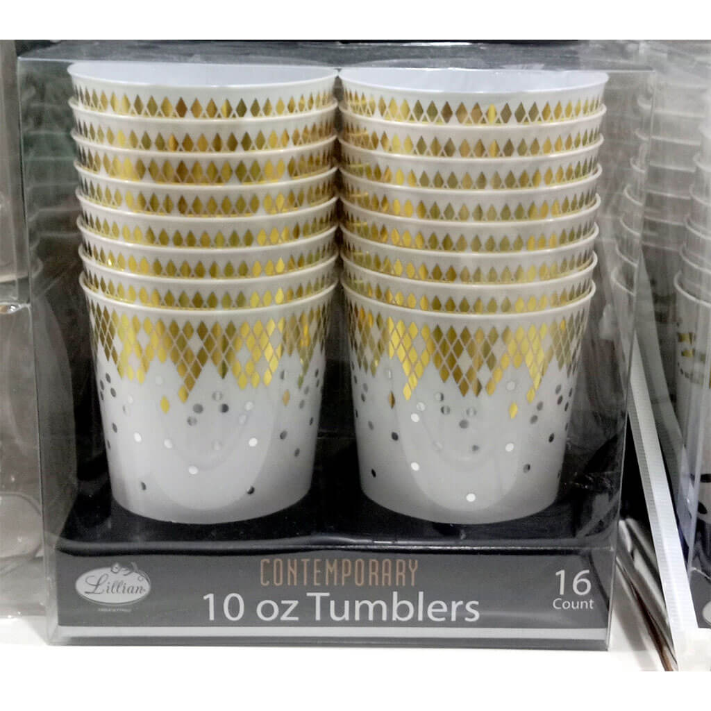 Shimmer Contemporary Tumbler 10oz, 16ct