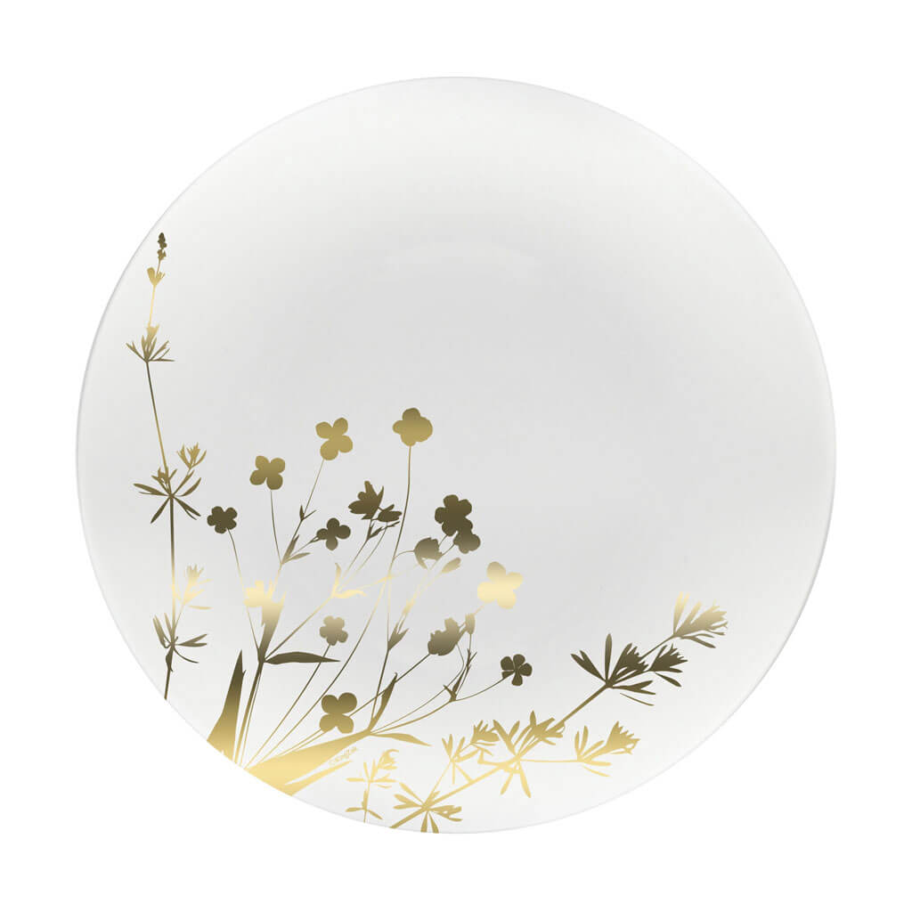 Gold Contemporary Plate 8in, 10ct
