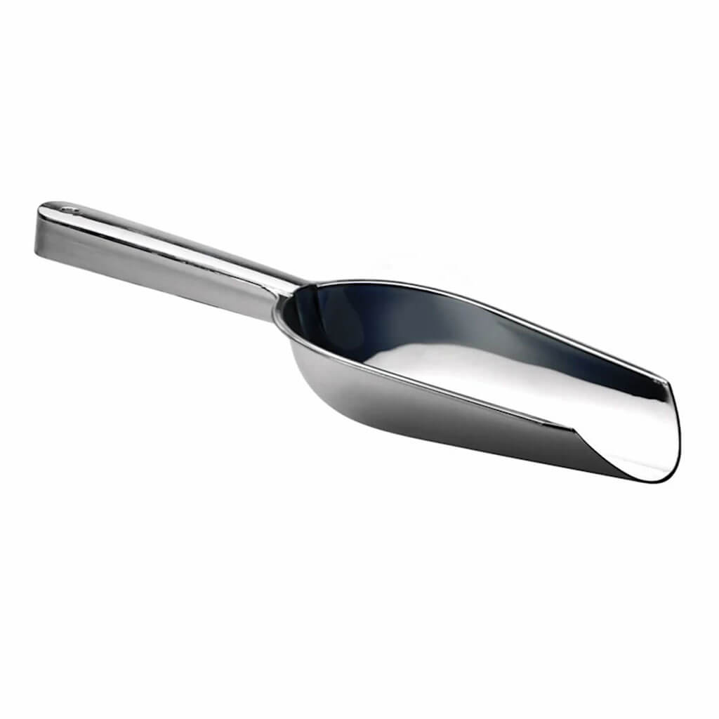 Large Polished Silver Scoop, 2ct