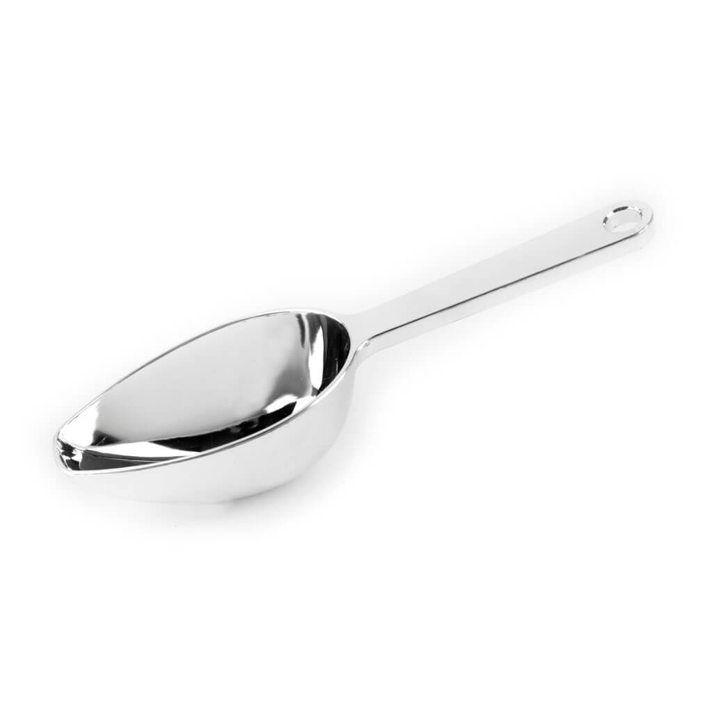 Small Polished Silver Scoop, 2ct