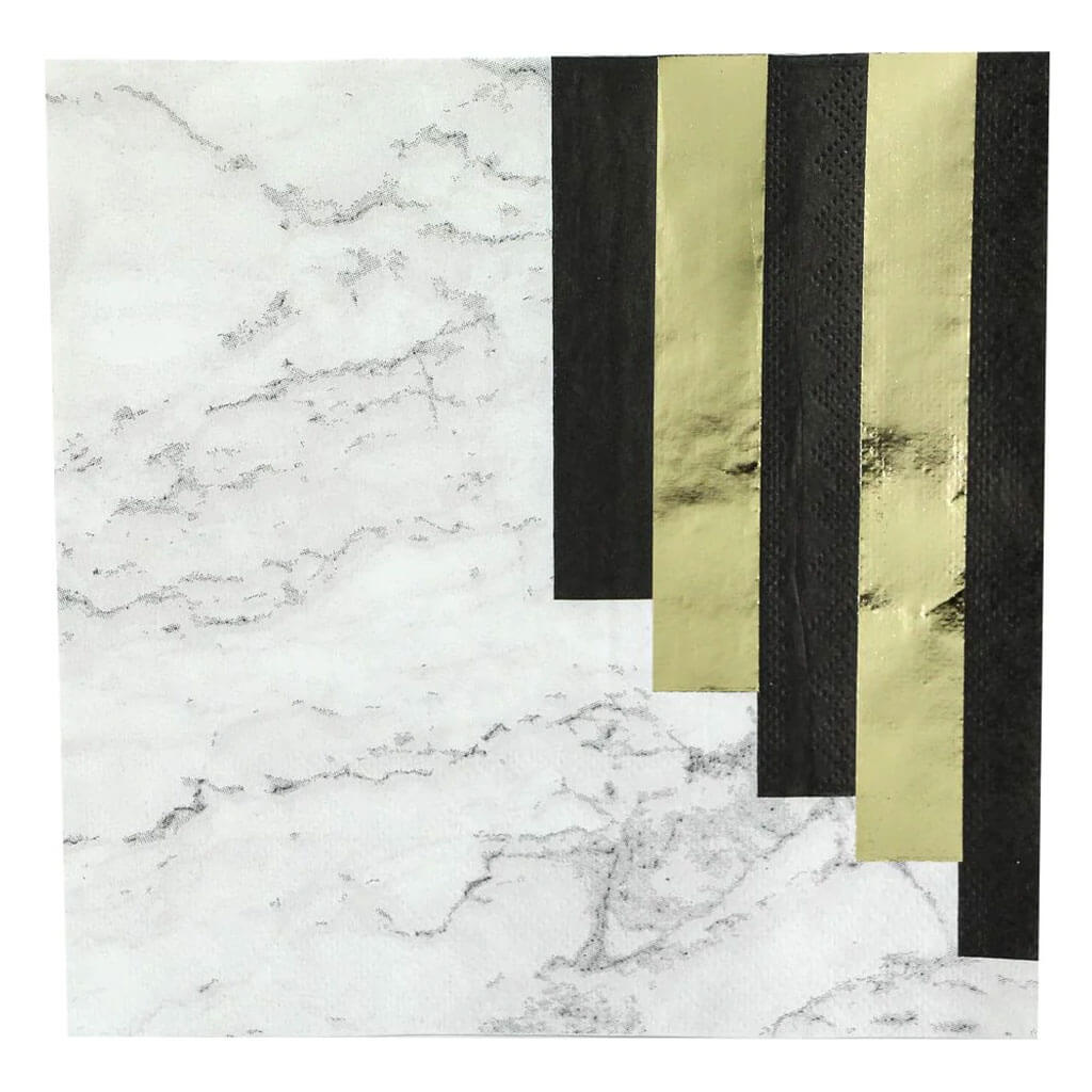 Marble Stripes Lunch Napkin 13in 3Ply, 20ct