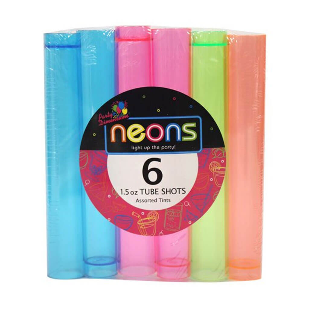 Neon Tube Shot 1.5oz, 6ct