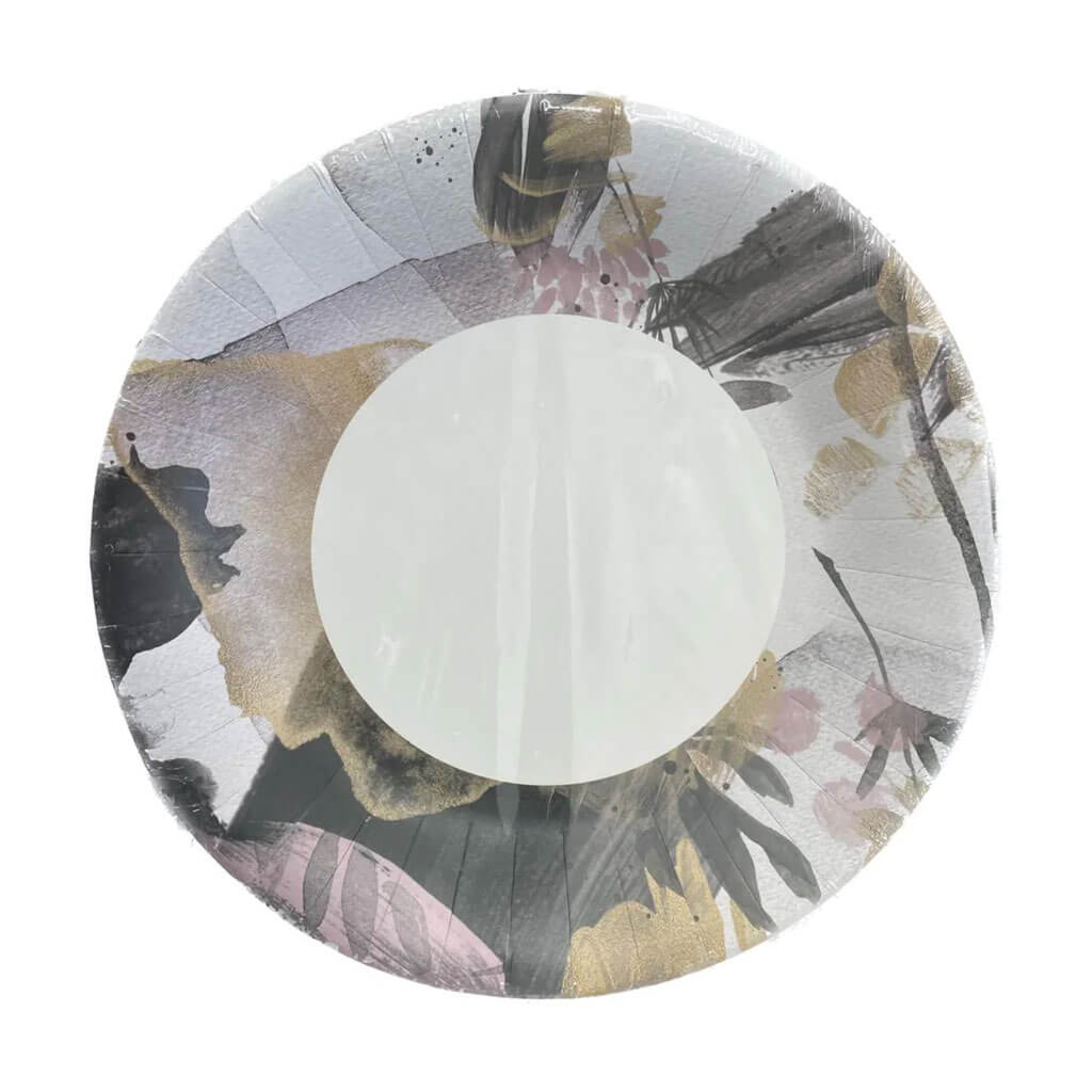 Dusty Pink Paper Plate 8.5in, 18ct