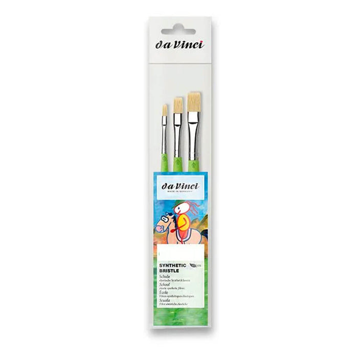 Da Vinci Silver Synthetic Brush Set Size 4, 8, 12