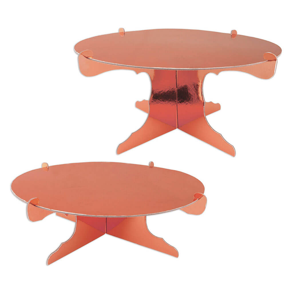 Metallic Cake Stands, Rose Gold