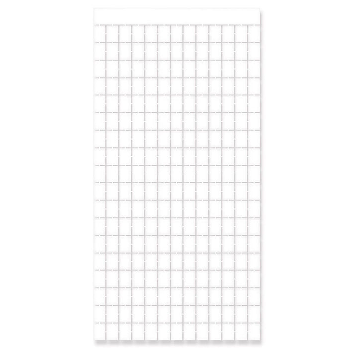Metallic Square Curtain 6.5ft, White