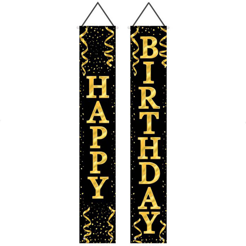 Happy Birthday Fabric Door Panel Set, 6ft