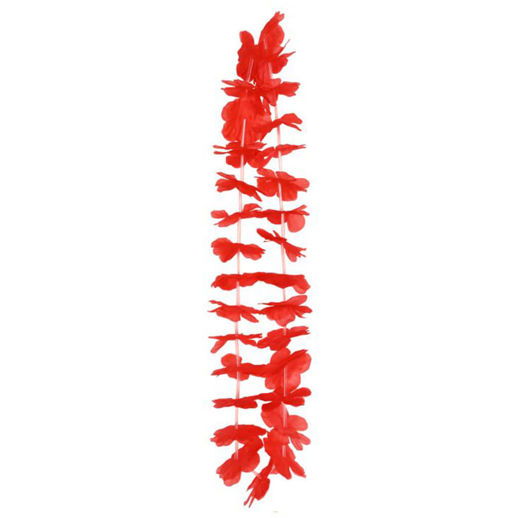 Hawaiian Lei 40in, Red