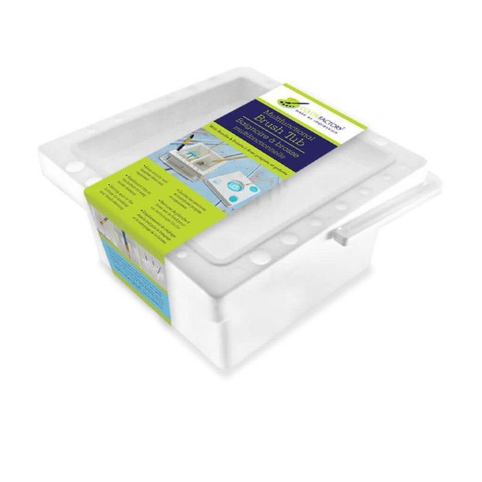 Color Factory Tool: Brush Tub Multifunction with Handle & Palette