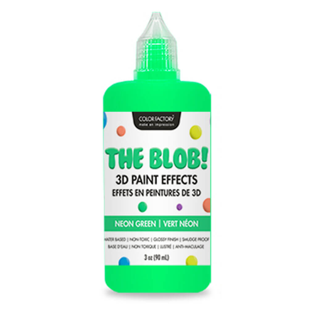 Color Factory: The Blob 3D Droplet Paint 3oz Neon
