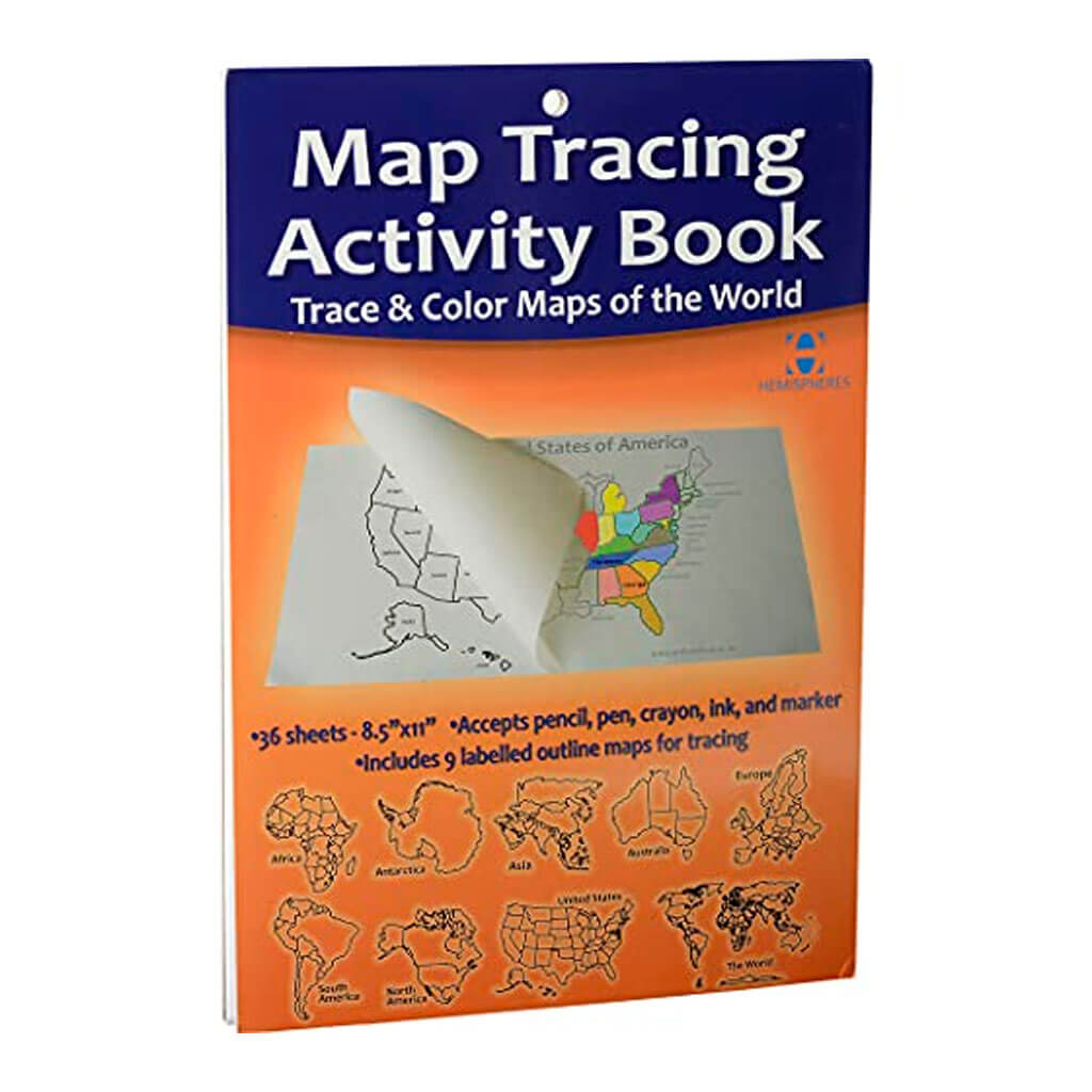 World/USA Tracing Activity Book