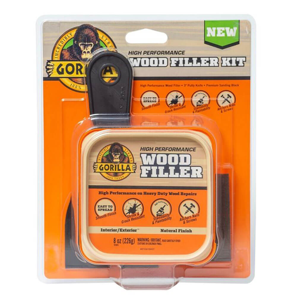 Gorilla Wood Filler Kit, Natural Wood