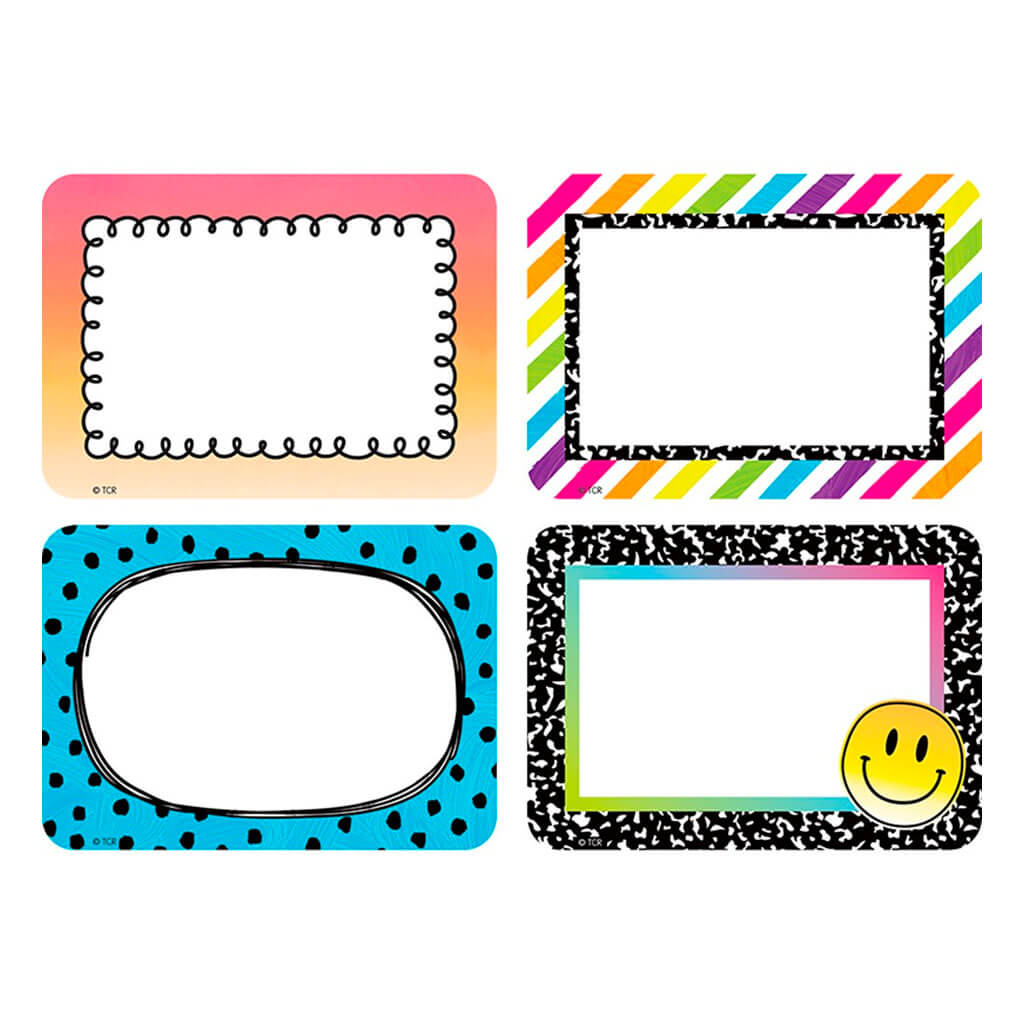 Brights 4Ever Name Tags/Labels - Multi-Pack