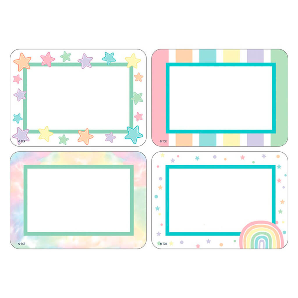 Pastel Pop Name Tags/Labels - Multi- Pack