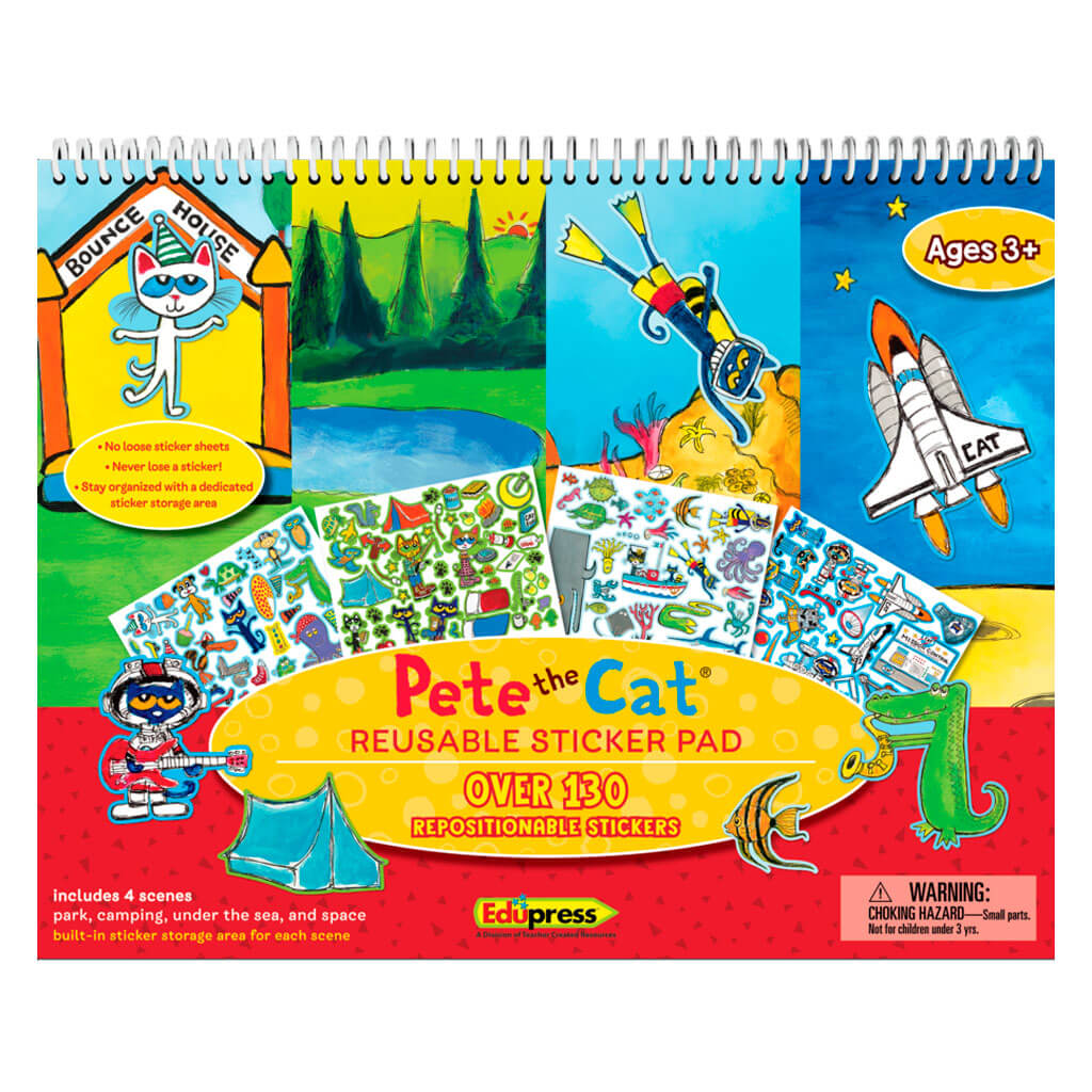 Pete the Cat Reusable Sticker Pad