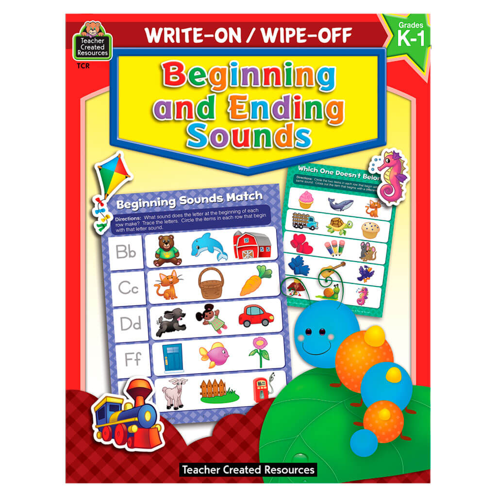 Write-On/Wipe-Off Book: Beginning and Ending Sounds