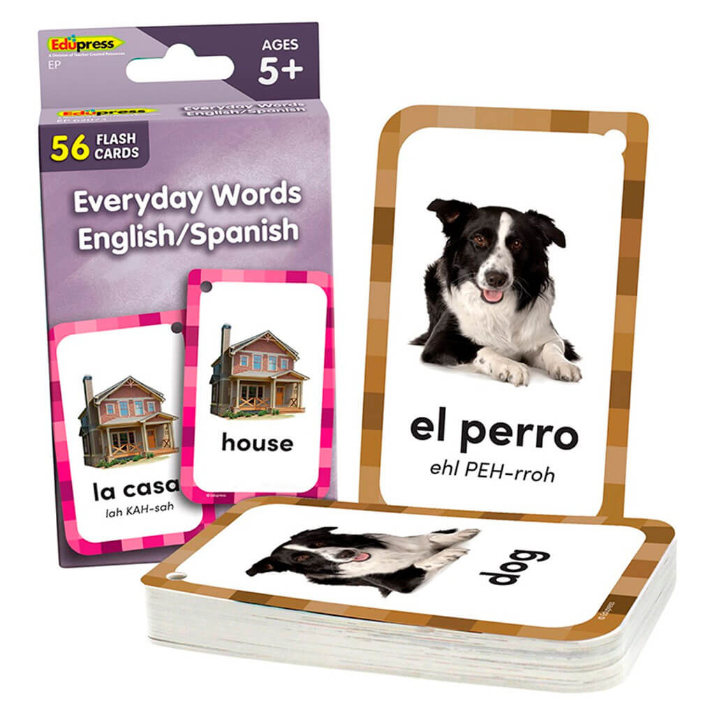 Everyday Words English/Spanish Flash Cards