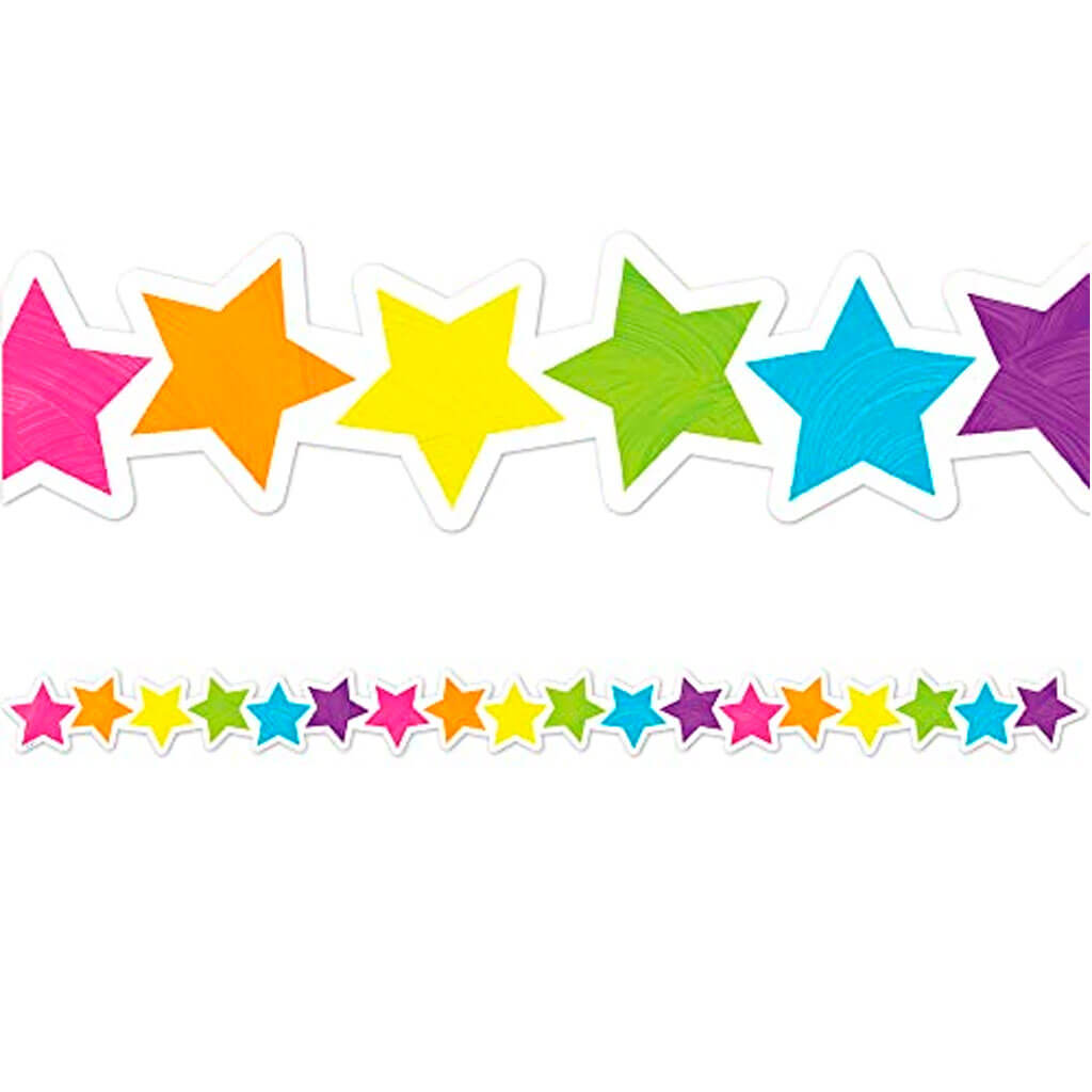 Brights 4Ever Stars Die Cut Border Trim