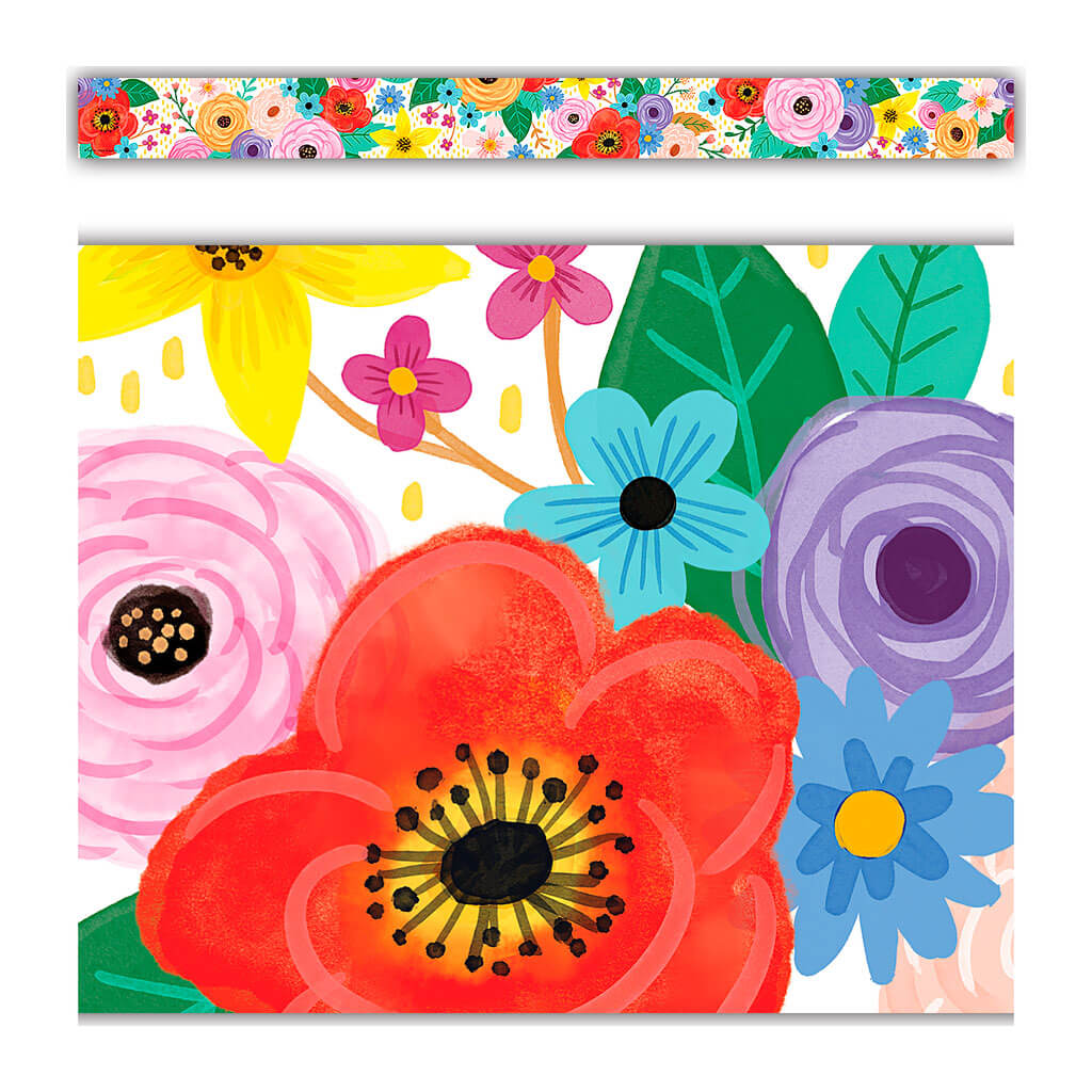 Wildflowers Straight Border Trim