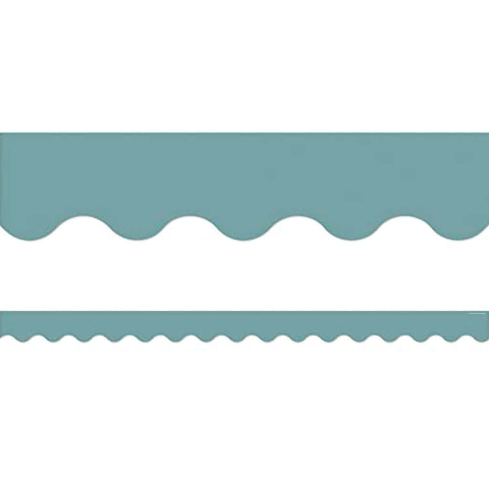 Stone Blue Scalloped Border Trim