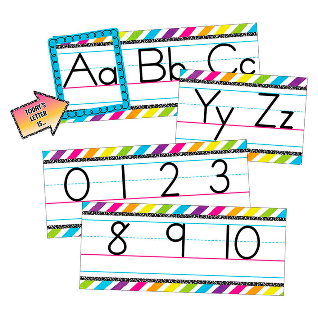 Brights 4Ever Alphabet Line Bulletin Board