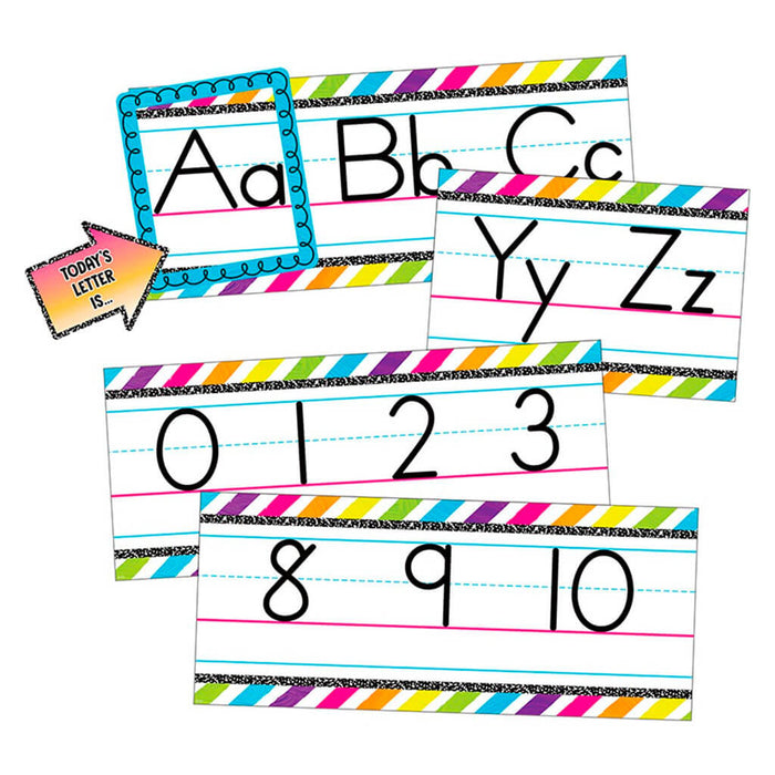 Brights 4Ever Alphabet Line Bulletin Board