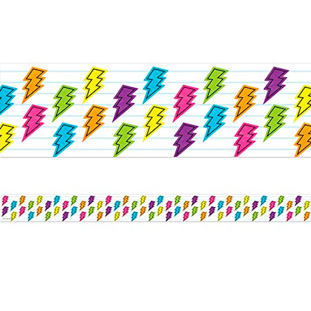 Brights 4Ever Lightning Bolts Straight Border Trim