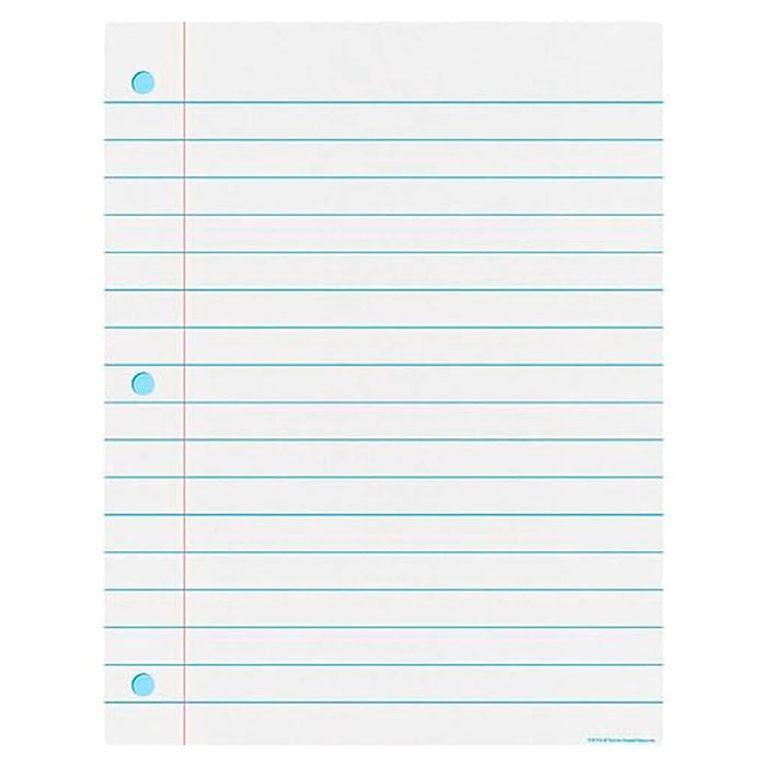 Notebook Paper Write-On/Wipe-Off Chart