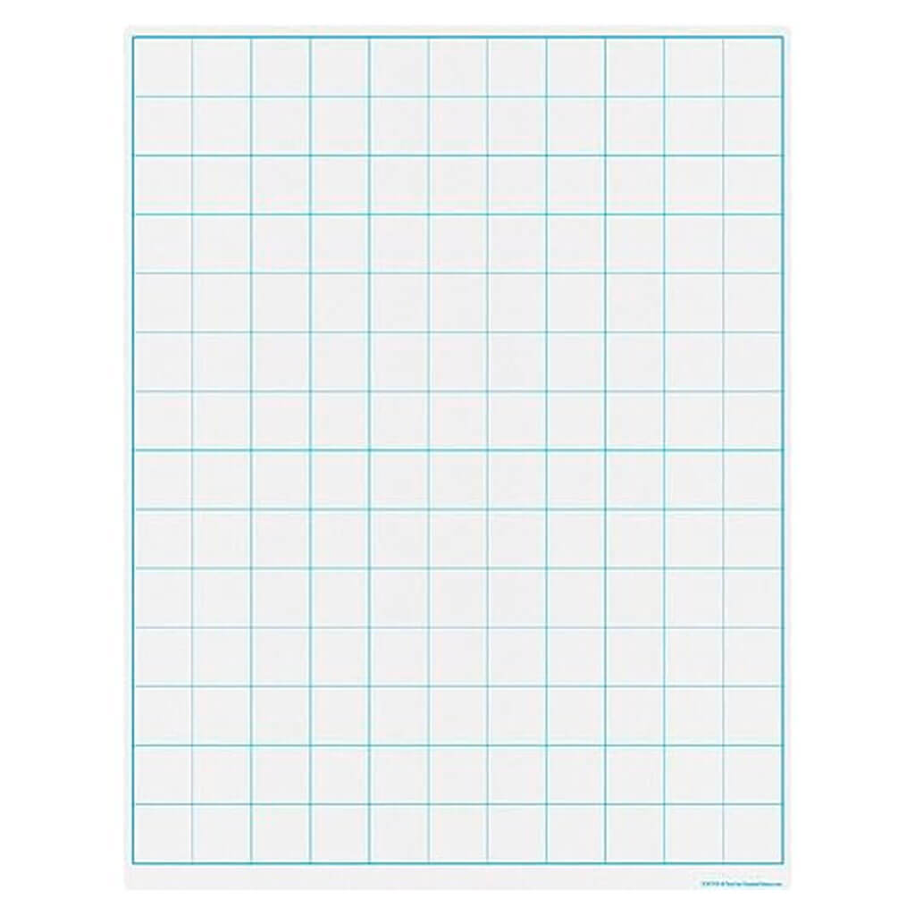 Graphing Grid 11/2 Inch Squares Write- On/Wipe-Off Chart