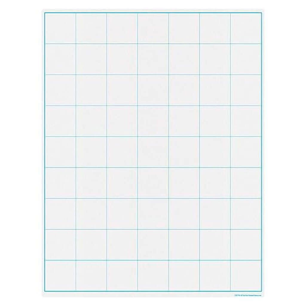 Graphing Grid Large Squares Write- On/Wipe-Off Chart