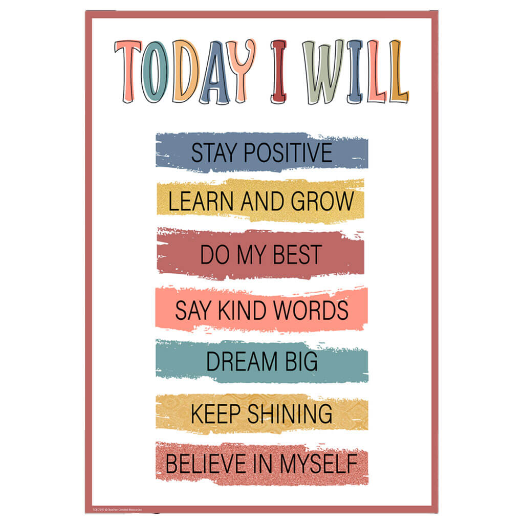 Today I Will Positive Poster