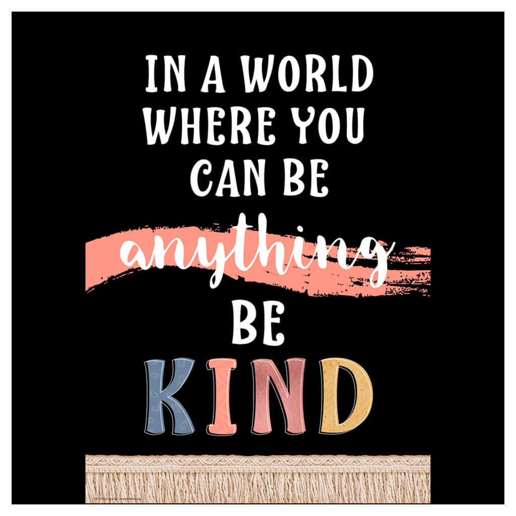 Wonderfully Wild Be Kind Positive Poster