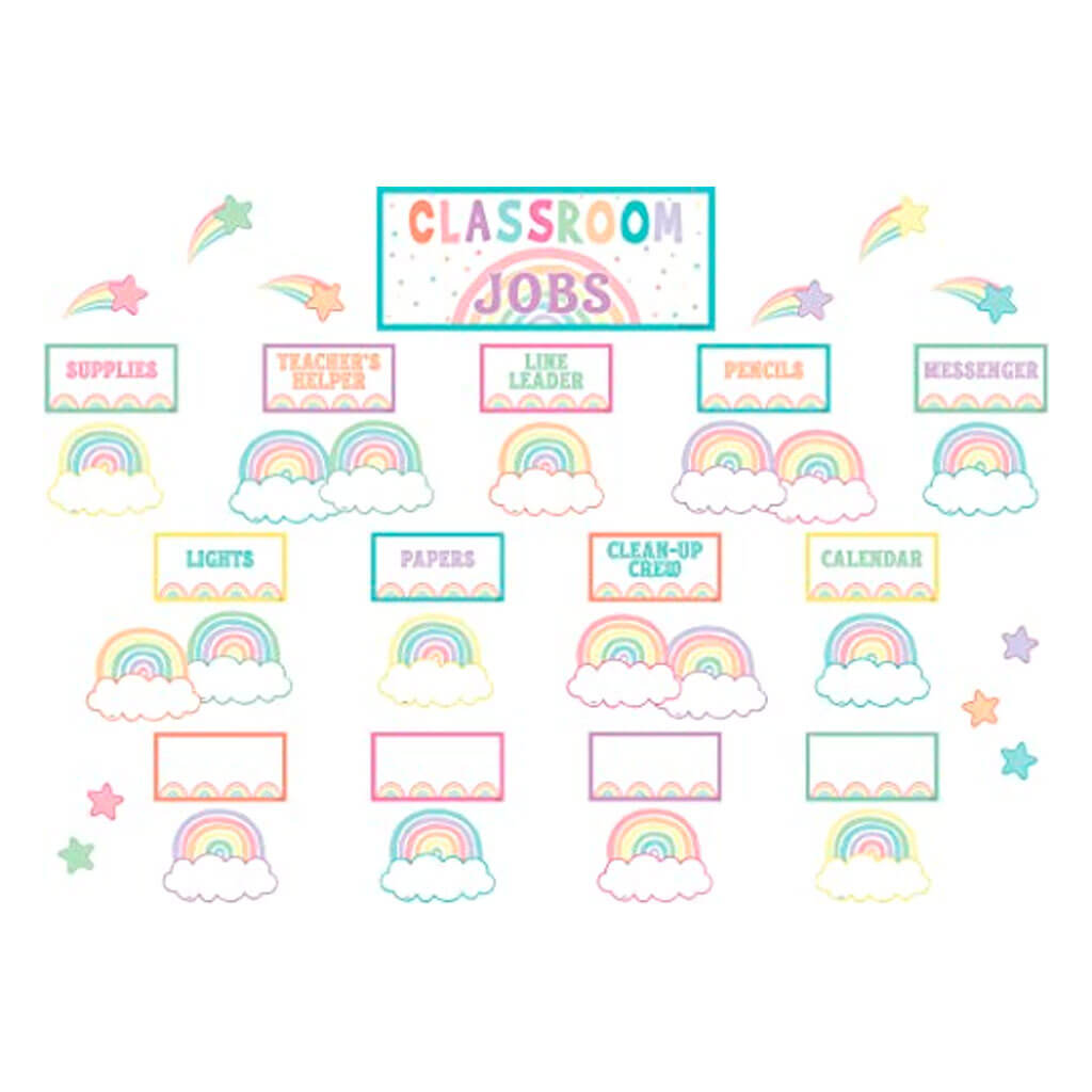 Pastel Pop Classroom Jobs Mini Bulletin Board