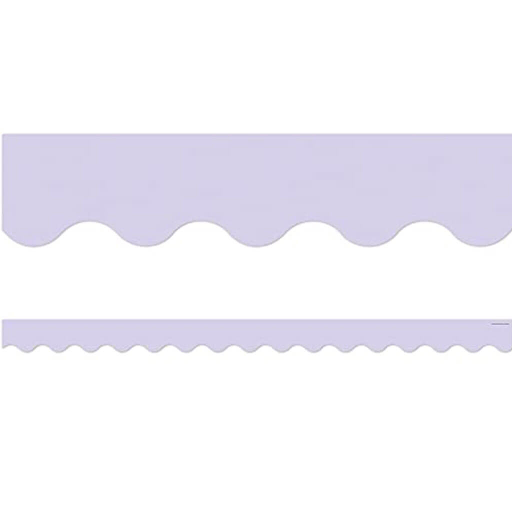 Lavender Scalloped Border Trim