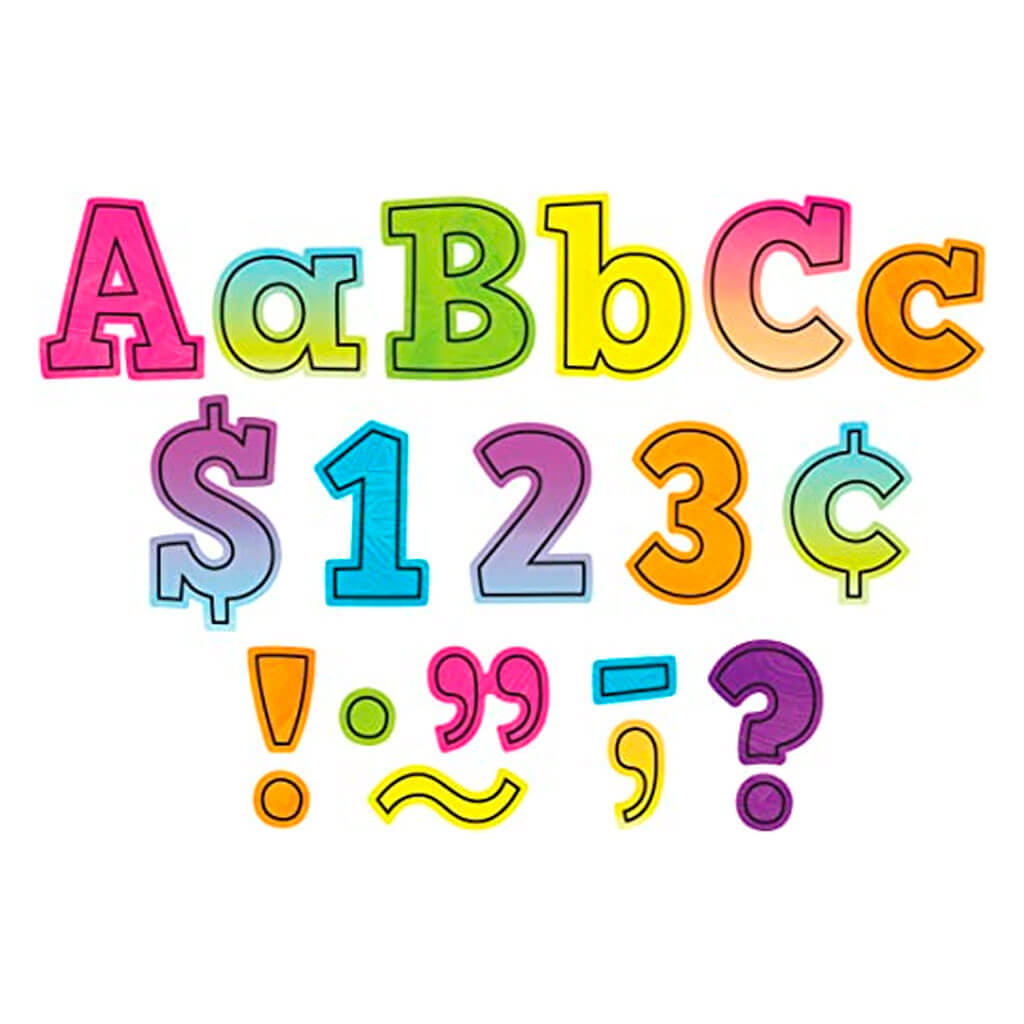 Brights 4Ever Bold Block 4&quot; Letters Combo Pack