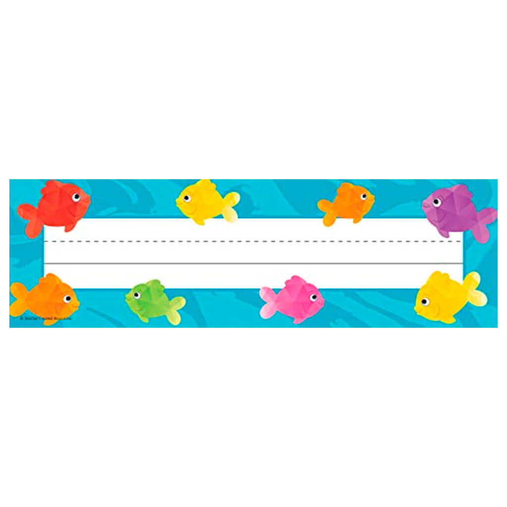Colorful Fish Flat Name Plates