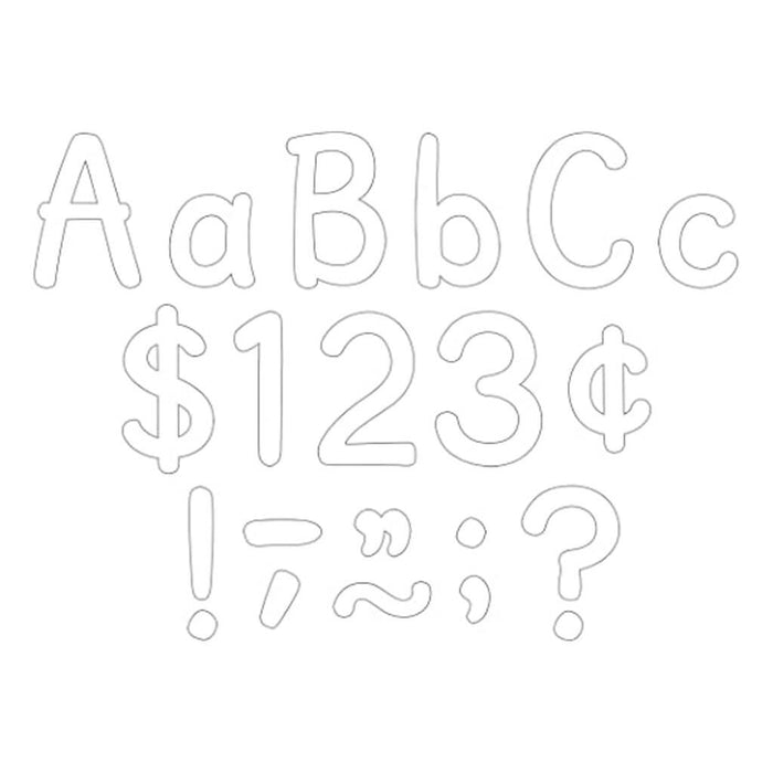 White 4" Modern Classic Letters Combo Pack