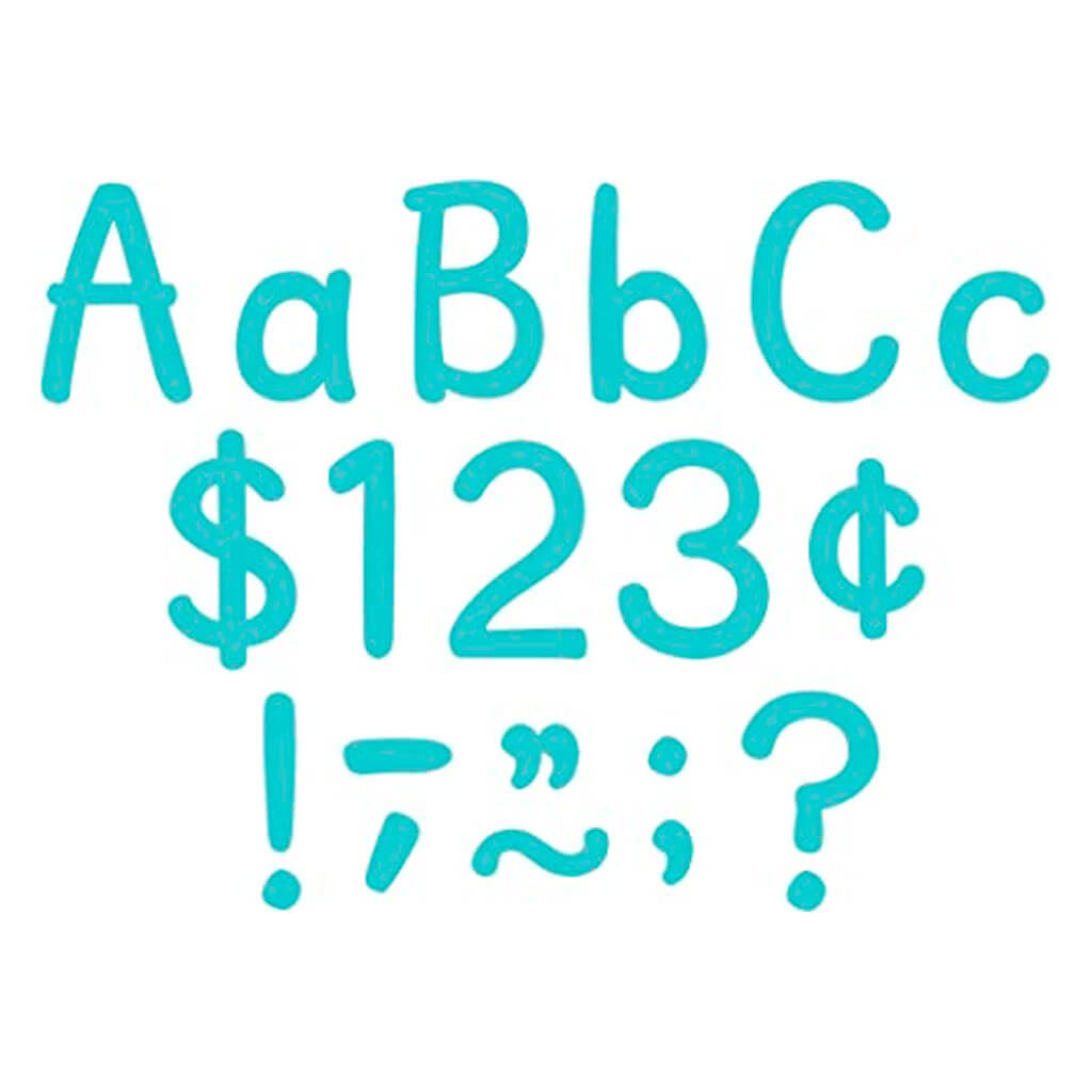 Light Turquoise 4&quot; Modern Classic Letters Combo Pack