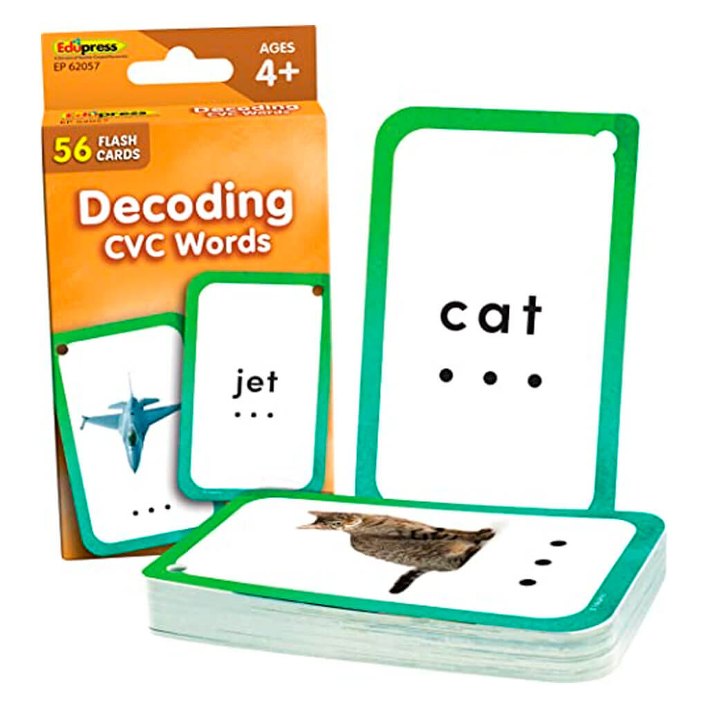 Decoding CVC Words Flash Cards